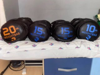 Mancuernas sacos pelotas y etc