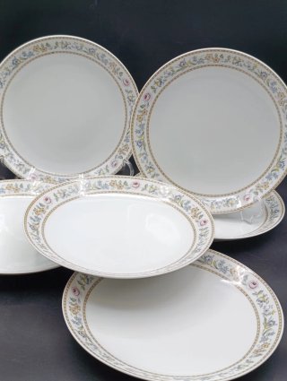 Set platos postre o entrante porcelana Santa Clara