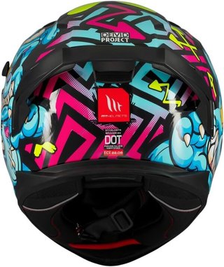 Casco MT Braker SV B7 Crazy Teddy + Intercom