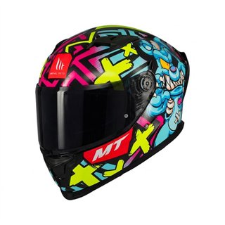 Casco MT Braker SV B7 Crazy Teddy + Intercom