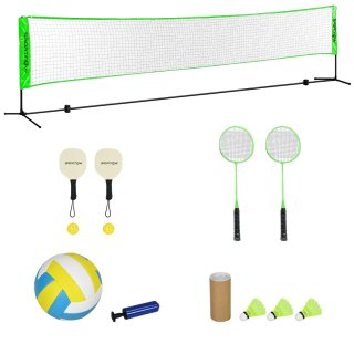 Red Bádminton con Soporte y Accesorios