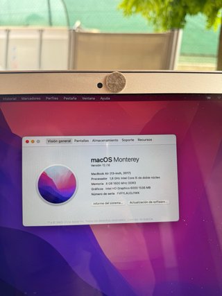 MacBook Air Argento 13" versione 12.7.6 anno 2017