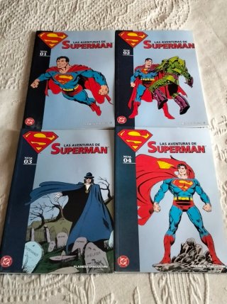 Pack 4 Cómic Las aventuras de Superman Planeta Ago