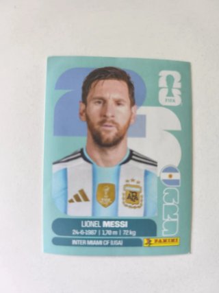 Cromo Mundial 2026 Panini Leo Messi