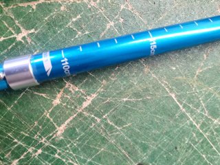 Bastones de senderismo azules ajustables