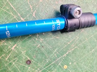 Bastones de senderismo azules ajustables