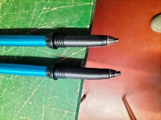 Bastones de senderismo azules ajustables