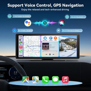 Pantalla Coche CarPlay y Android Auto 4K