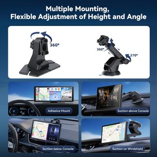 Pantalla Coche CarPlay y Android Auto 4K