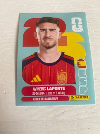 Cromo Aymeric Laporte España Mundial 2026