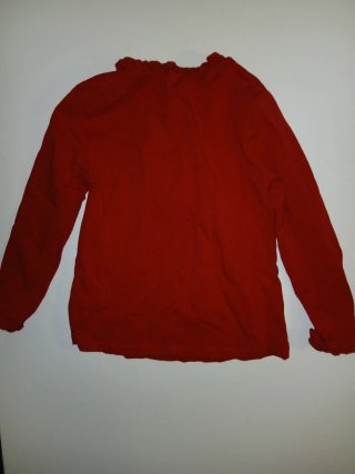 Camiseta niña roja con detalles