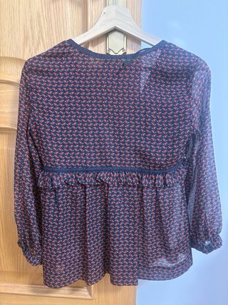 Blusa estampada manga larga
