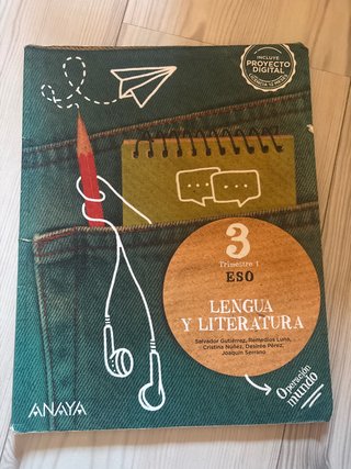 Libro de lengua tercero de la eso en buen estado