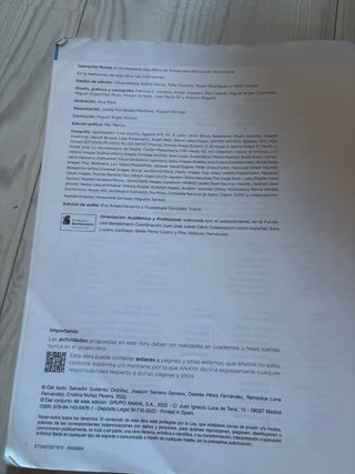 Libro de lengua tercero de la eso en buen estado