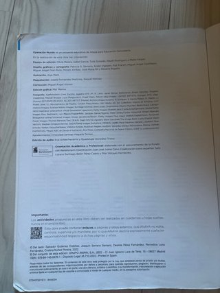 Libro de lengua tercero de la eso en buen estado