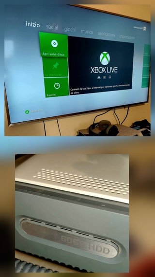 Xbox 360  mod con controller hd 60gh con giochi