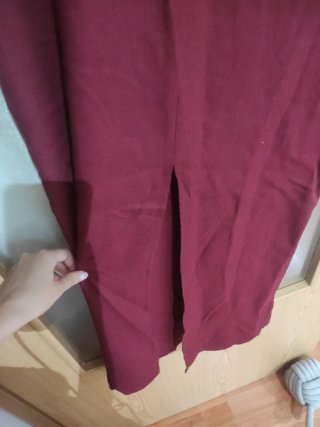 Vestido Zara Burdeos Tirantes Midi