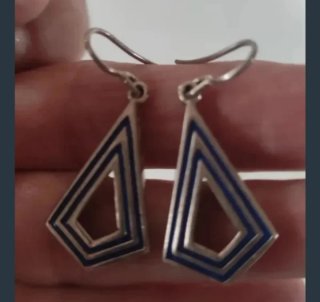 Pendientes Plata Ley Diseño Étnico