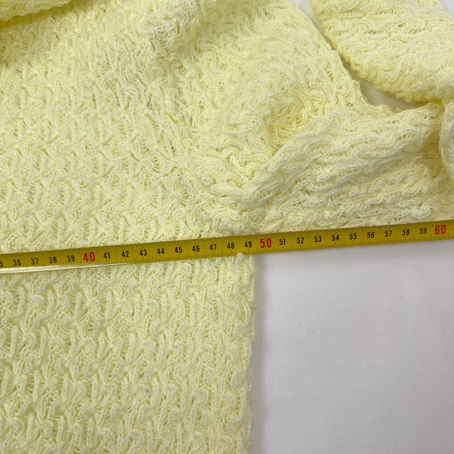 Vintage Pastel Yellow Knit Cardigan