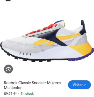 Tenis Reebok Classic Talla 38 Sin Cordones