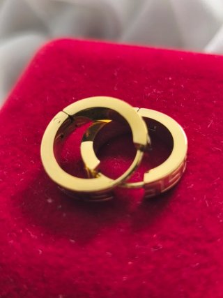 Pendientes Aro Oro 18k Bañados