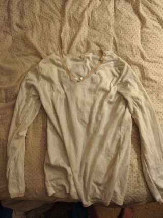 Camiseta interior blanca manga larga