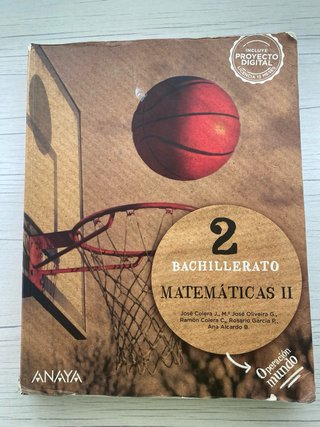Matemáticas II. 2o de Bachillerato