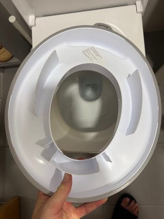 Adaptador WC Niños Gris y Blanco