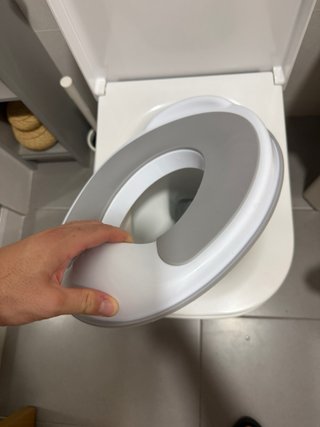 Adaptador WC Niños Gris y Blanco