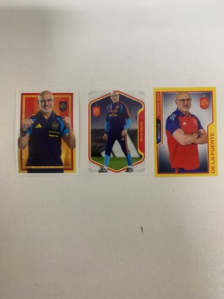 Cromos Luis de la Fuente Selección Española