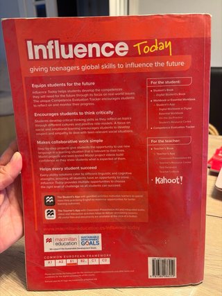 INFLUENCE TODAY 3 Student's book: libro de text...