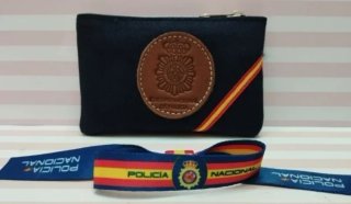 NOVEDAD! MONEDERO LONA-PIEL POLICIA Y PULSERA REGA