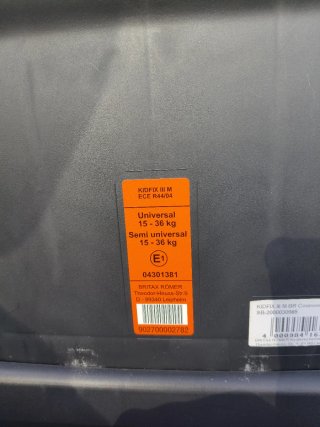 Silla de coche Britax Römer negra