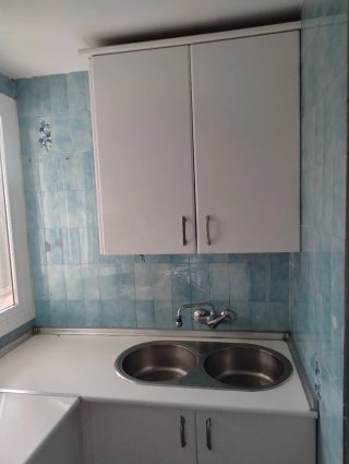 Cocina de color blanca