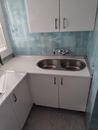 Cocina de color blanca
