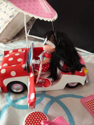 Carro Minnie Mouse com Acessórios