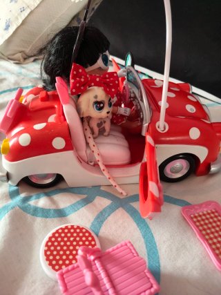 Carro Minnie Mouse com Acessórios