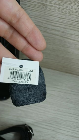 Bolso bandolera piel hombre negro