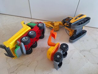 Set Camión y 2 Excavadoras Construcción