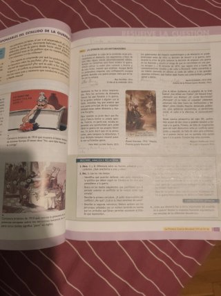 HMC historia del mundo contemporáneo, Bachillerato