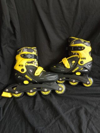 Patines Batman Ajustables Niños talla 31a la 35