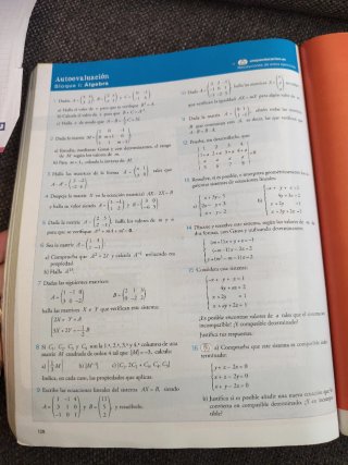 Matemáticas II. 2o de Bachillerato