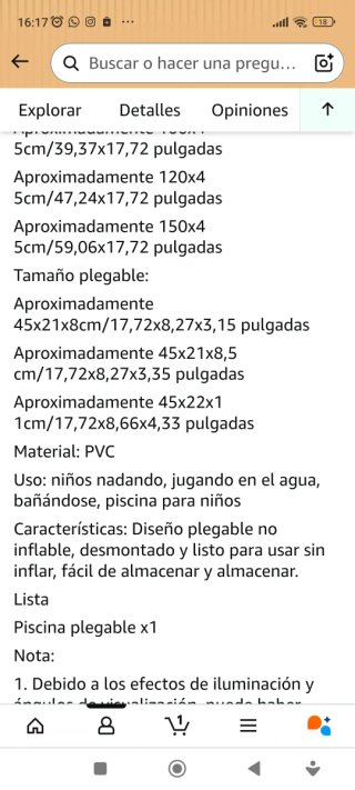 Piscina infantil 150 cm sin estrenar