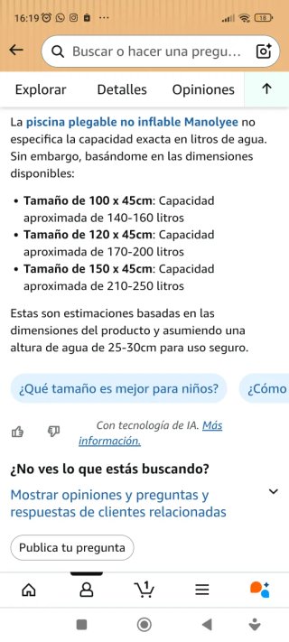 Piscina infantil 150 cm sin estrenar