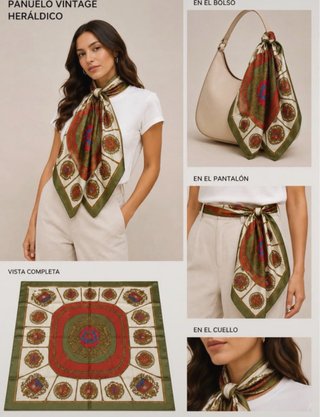 Lote 10  pañuelos luxury vintage