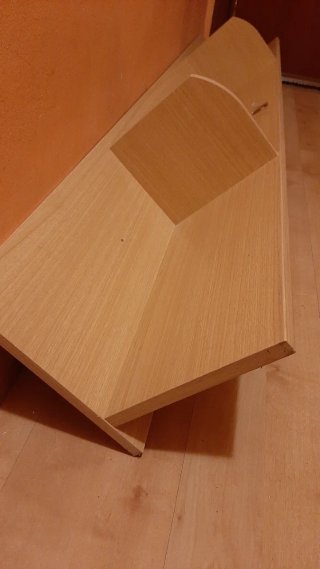 Estantería de pared y 3 cuadradas a juego