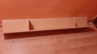 Estantería de pared y 3 cuadradas a juego