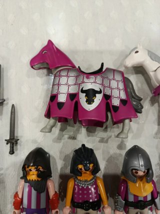 Playmobil gran Lote Caballeros Toro