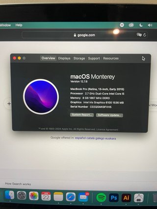 MacBook Pro 13 2015 Retina Argento