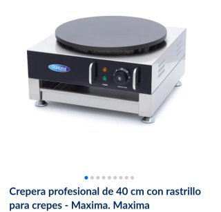 Crepera profesional Maxima 40cm con su factura